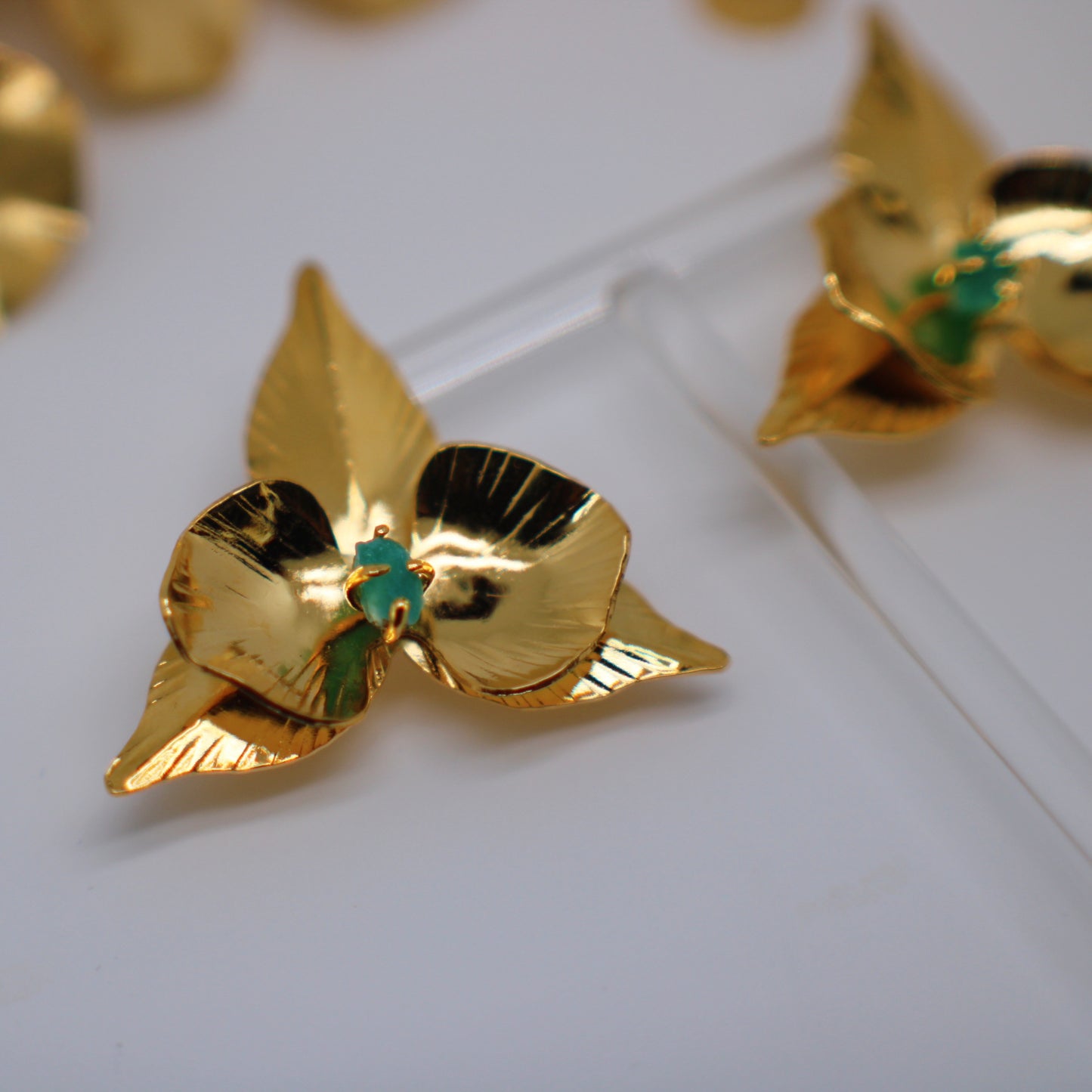 Earrings Cataleya Emerald