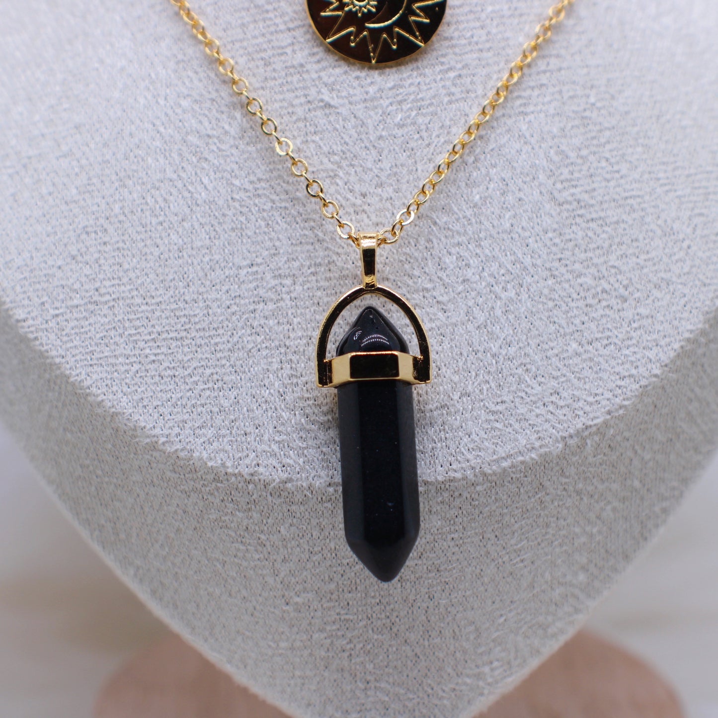 Black quartz necklace