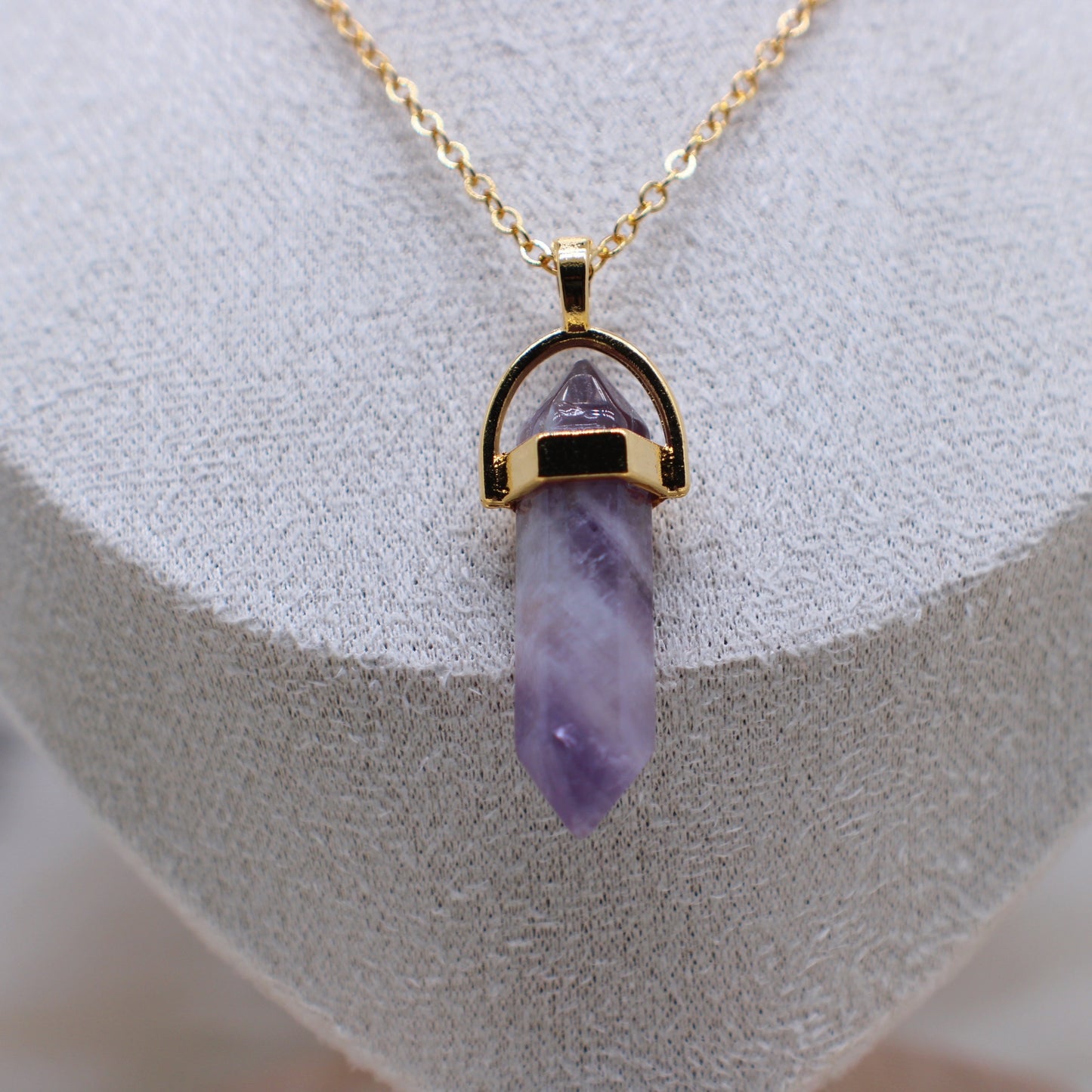 Amethyst quartz necklace II