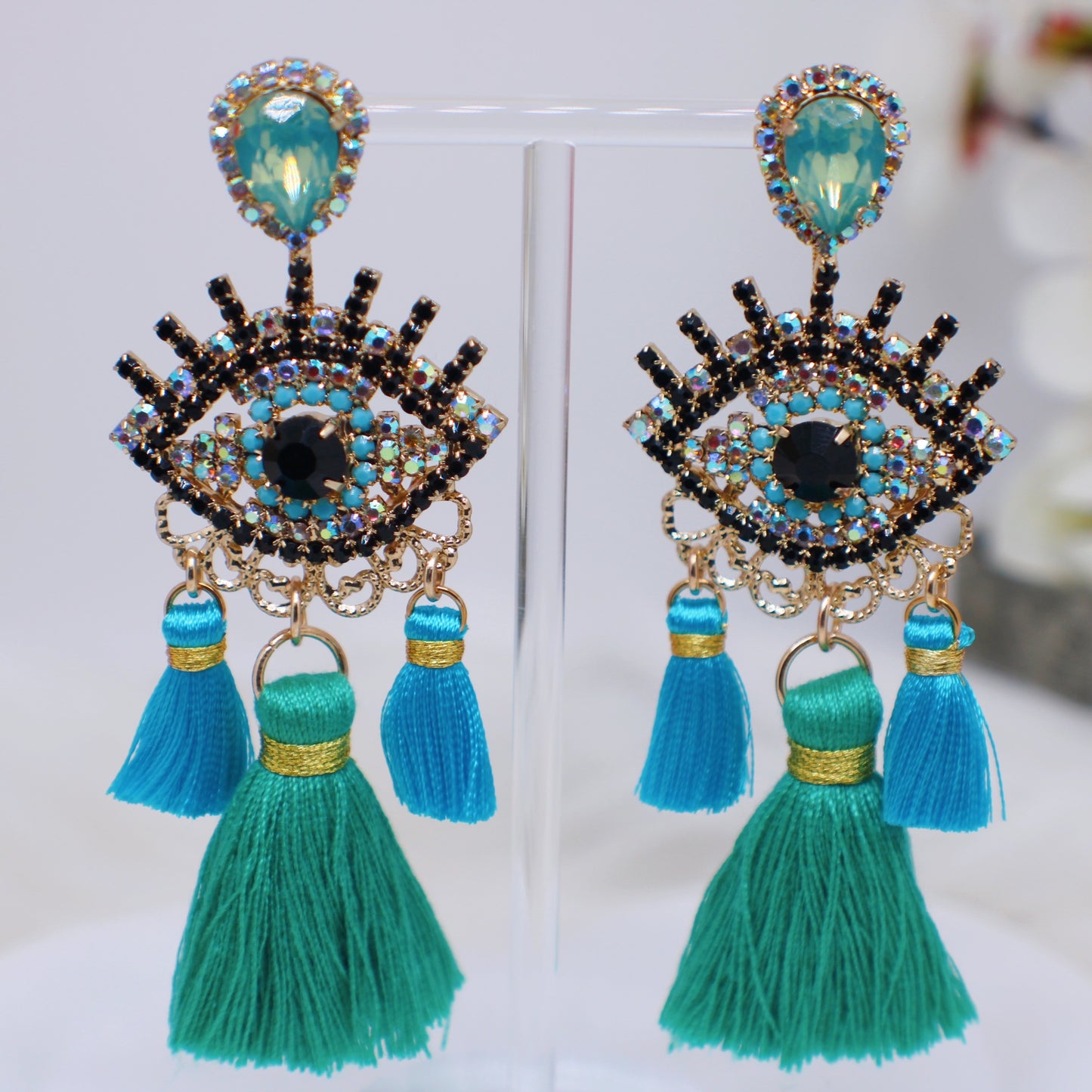 Earrings Evil Eye shine